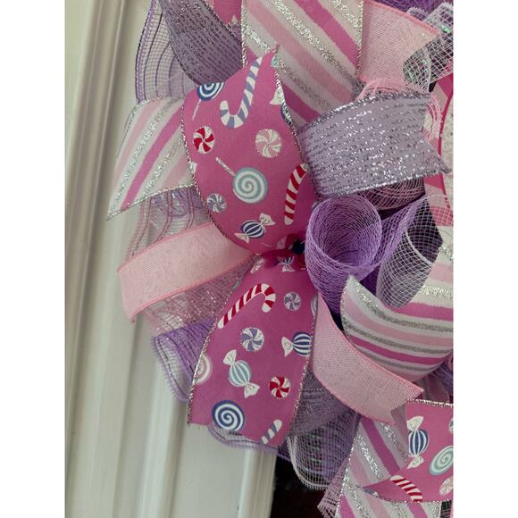 Jesus is the Reason for the Season Christmas Wreath, Handmade Candy-Themed Decor - Picture 3 of 7